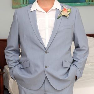 The Saville Row Men’s 2-Piece Suit Blue 50R(Jacket) 48L/42W Pants Worn Once